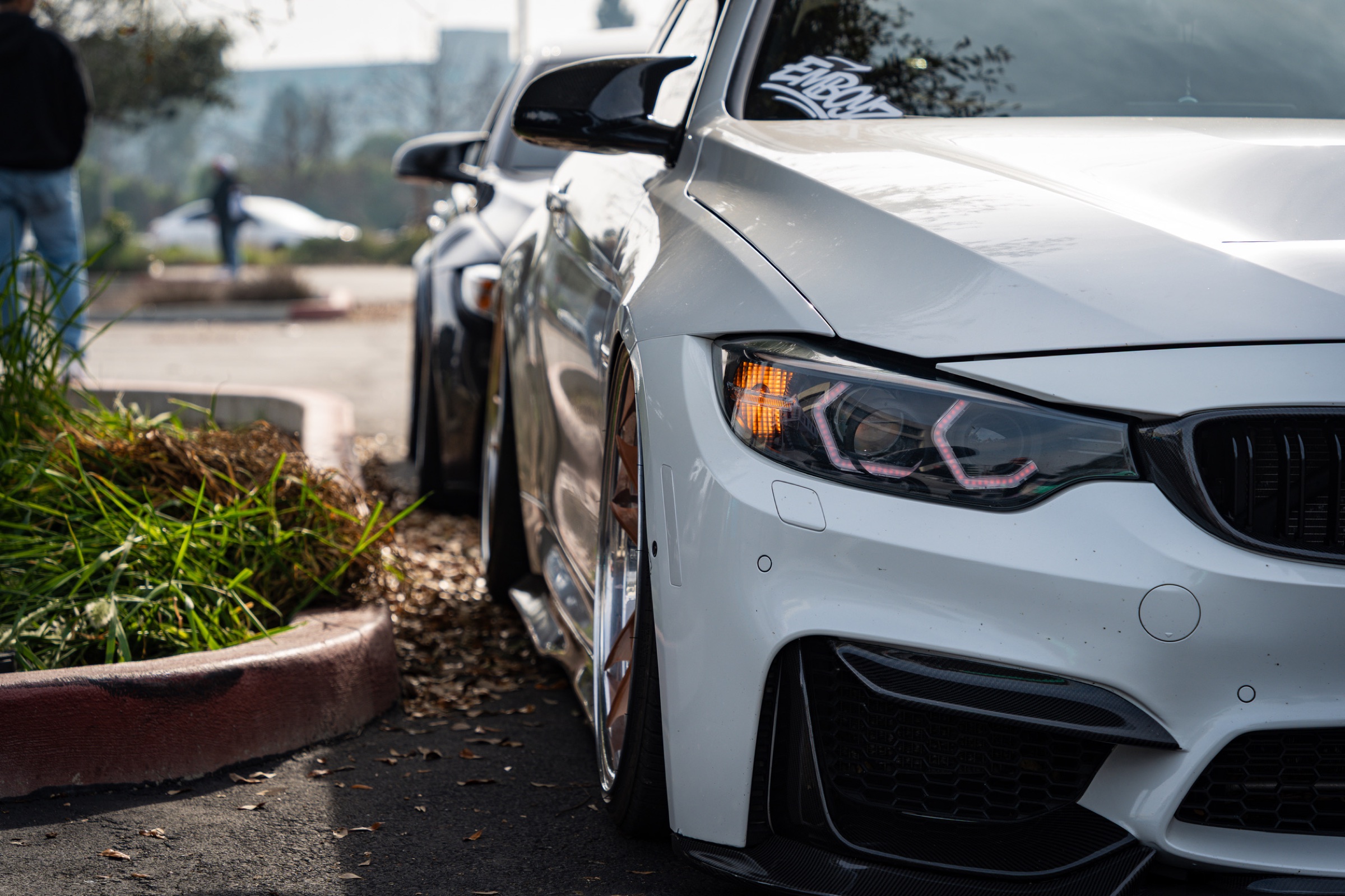 White BMW M4 detail